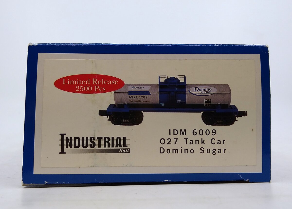 Industrial Rail IDM6009 O Gauge Domino Sugar 1-Dome Tank Car #1709 LN/Box
