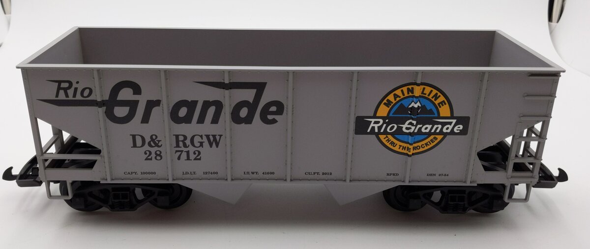 Piko 38891 G Scale Denver & Rio Grande Western Rib-Side Hopper #28712