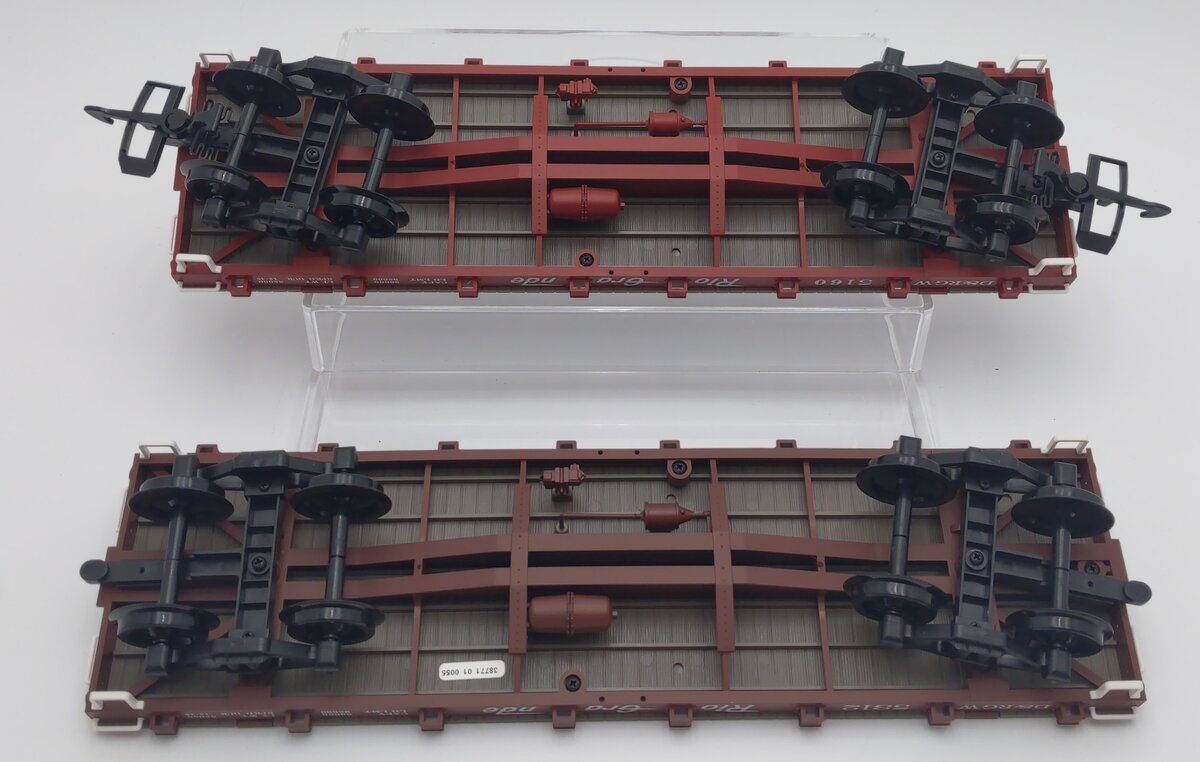 Piko 38771 G Denver & Rio Grande Western Flatcar w/Stakes (Set of 2)