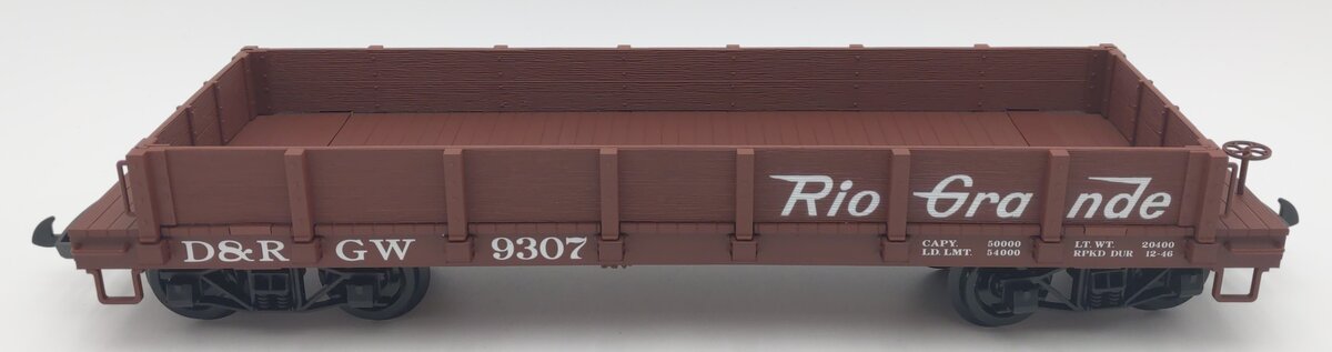 Piko 38736 G Denver & Rio Grande Western Low-Side Gondola #9307