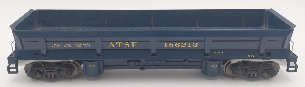 MTH 70-79017 Santa Fe G Scale Operating Dump Car w/ Metal Wheels