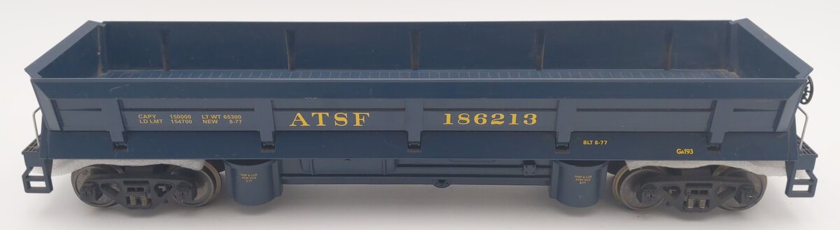 MTH 70-79017 Santa Fe G Scale Operating Dump Car w/ Metal Wheels