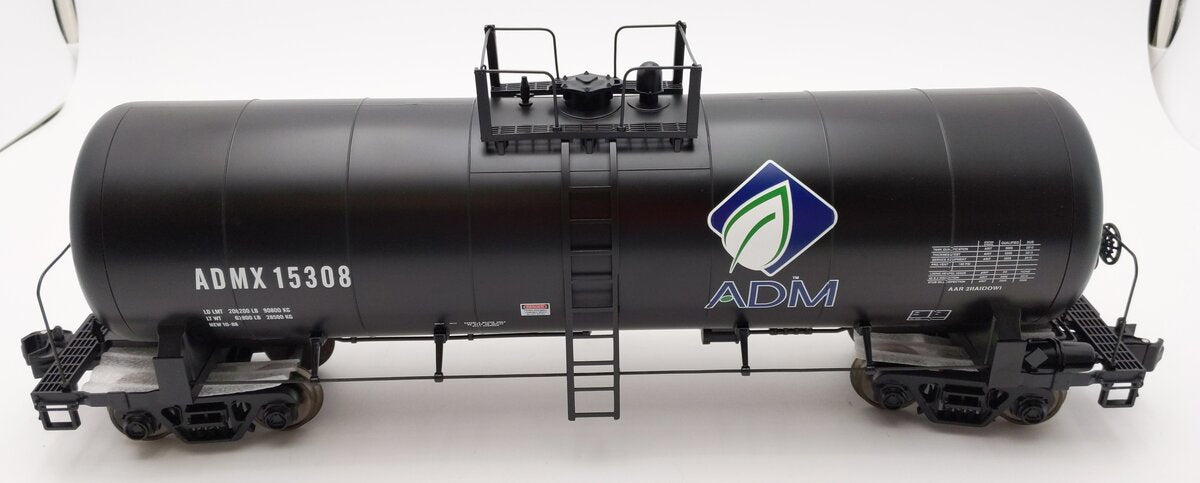 MTH 70-73037 G Scale ADM Unibody Tank Car #15308 (Metal Wheels)