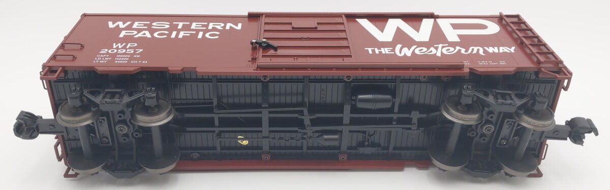 MTH 70-74089 G Scale Western Pacific Railking 40' Boxcar #20957 w/ Metal Wheels