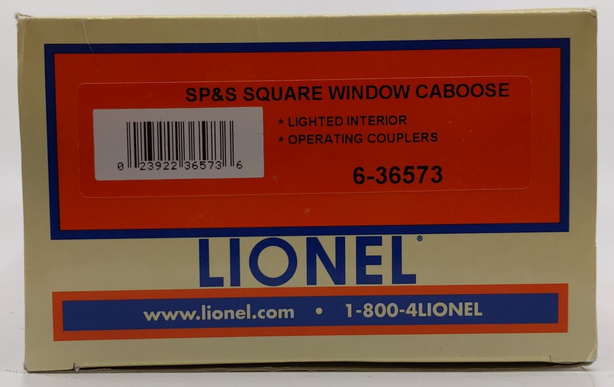 Lionel 6-36573 O Gauge Spokane, Portland, & Seattle Square Window Caboose #861 LN/Box