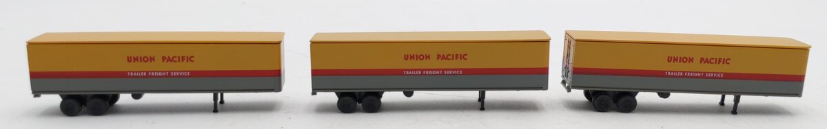 Con-Cor 004-005121 N Scale Union Pacific Piggy Back Trailer (Pack of 3)