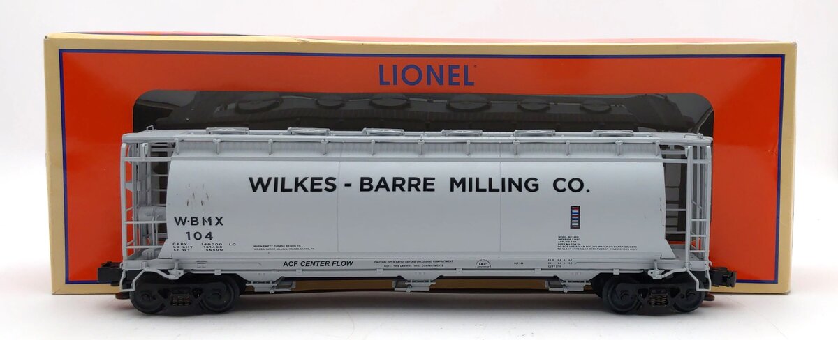 Lionel 6-84924 O Wilkes-Barre Mining Cylindrical Covered Hopper #104