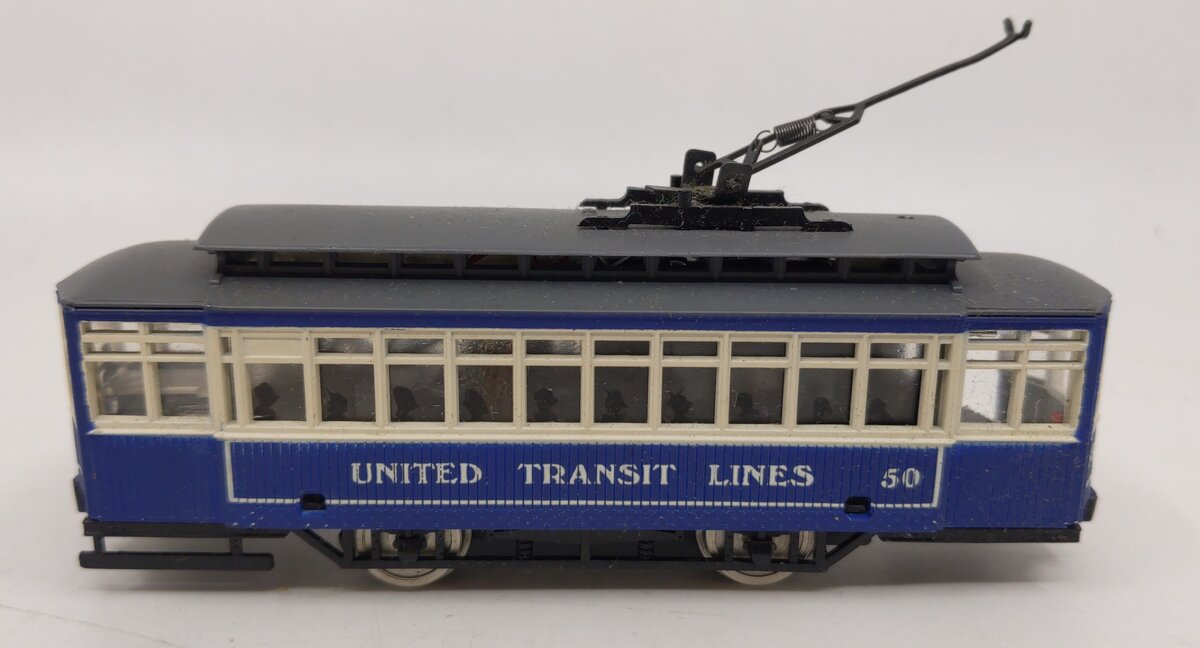 AHM 5301F HO Scale United Transit Lines Birney Trolley #50 NIB