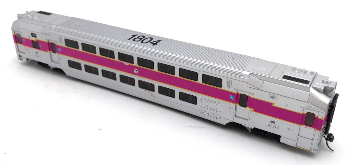 Atlas 20004837 HO Scale MBTA Multi-level Cab Car #1804