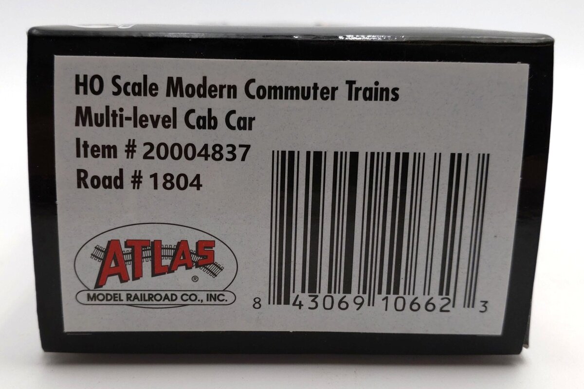 Atlas 20004837 HO Scale MBTA Multi-level Cab Car #1804