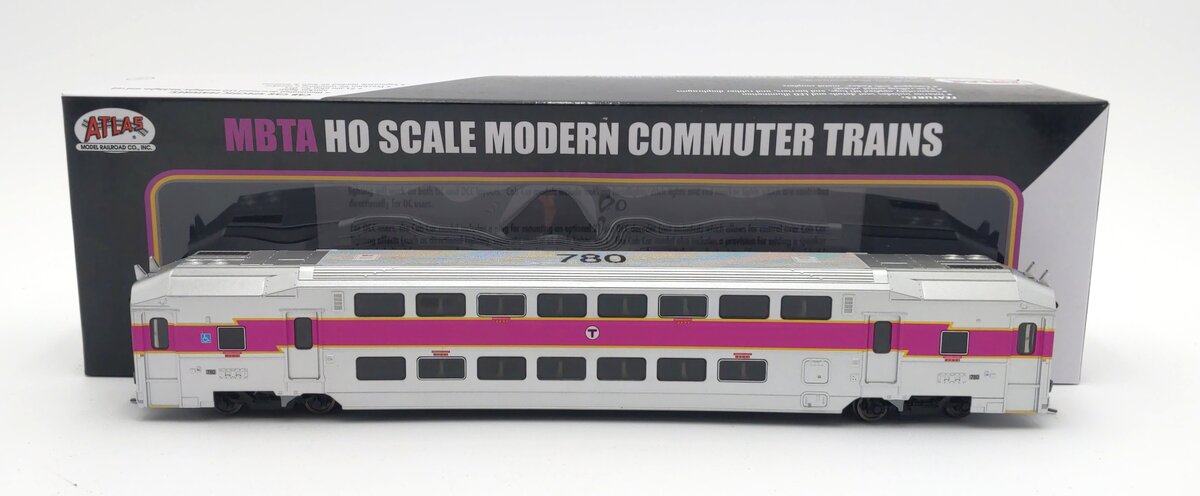 Atlas 20004855 HO Scale MBTA Multi-level Trailer #780