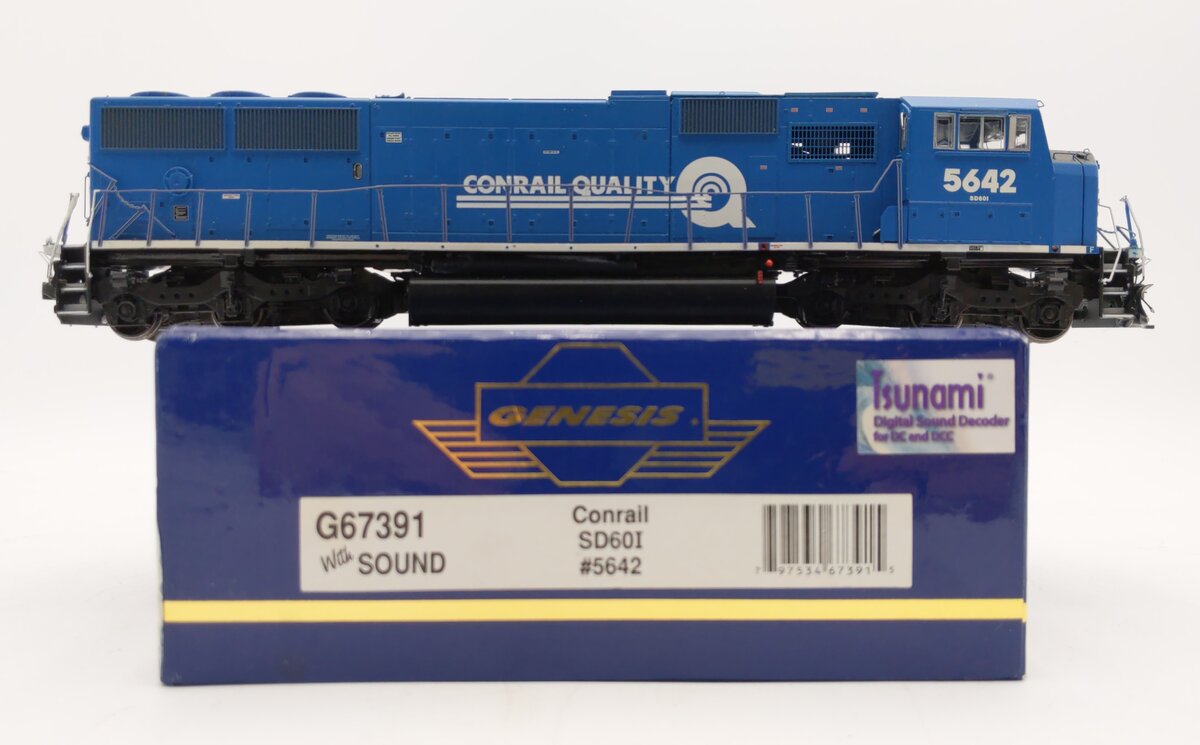 Athearn G67391 HO Conrail SD60I Diesel Locomotive with DCC & Sound #5642