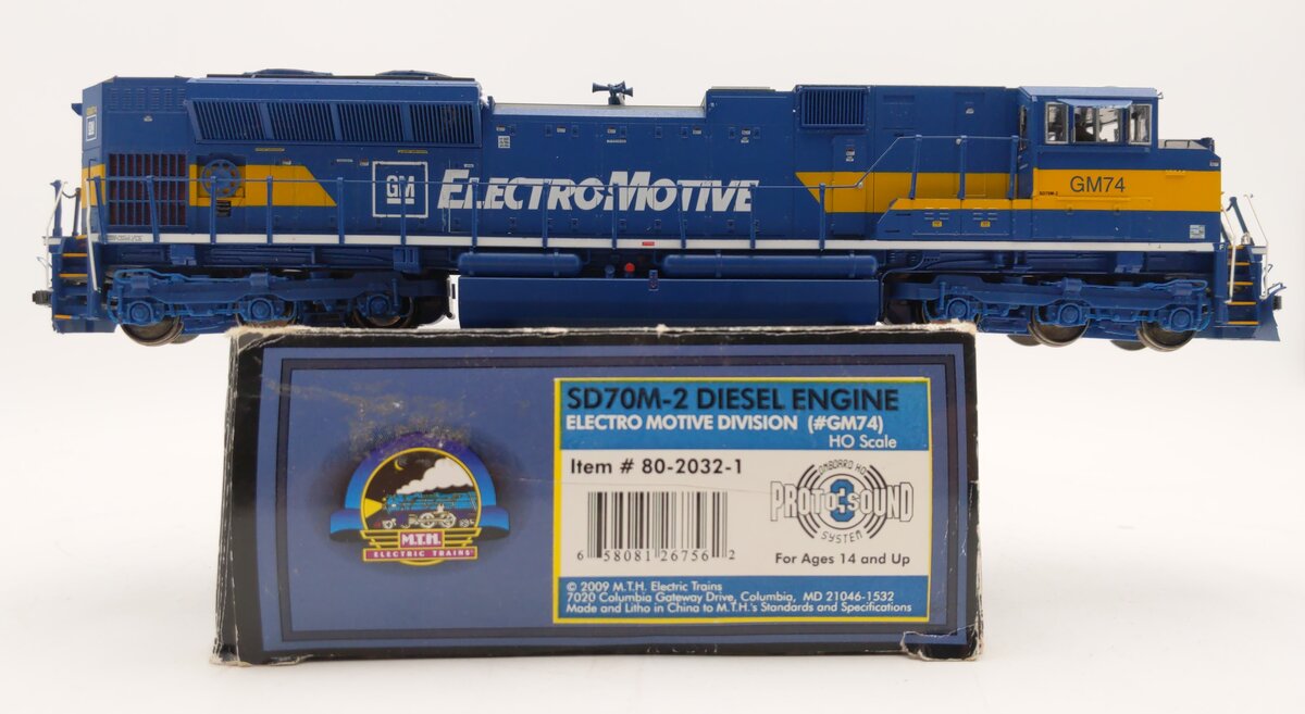 MTH 80-2032-1 HO Electro Motive Division SD70M-2 Diesel Locomotive w/PS 3.0