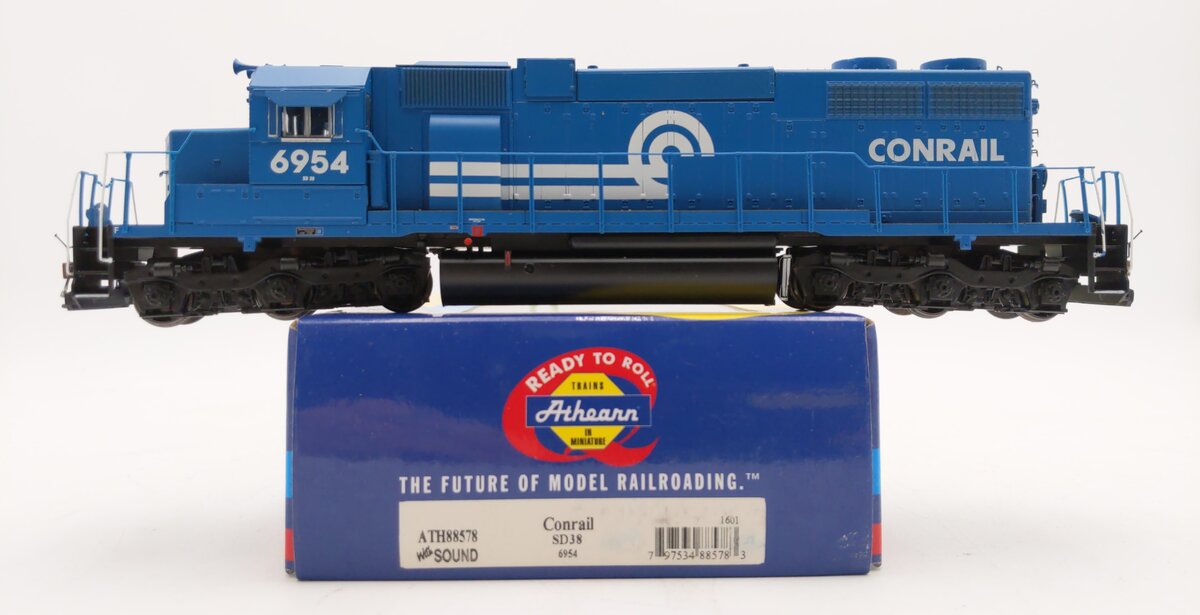 Athearn 88578 HO Conrail SD38 Diesel Locomotive w/DCC & Sound RTR #6954