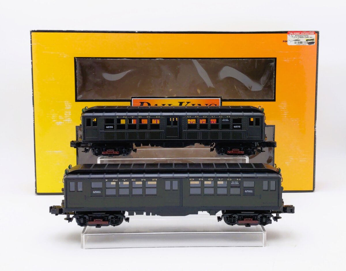 MTH 30-2757-3 O Metropolitan LO-V 2-Car Subway Non-Powered Add-on Set (Set of 2)