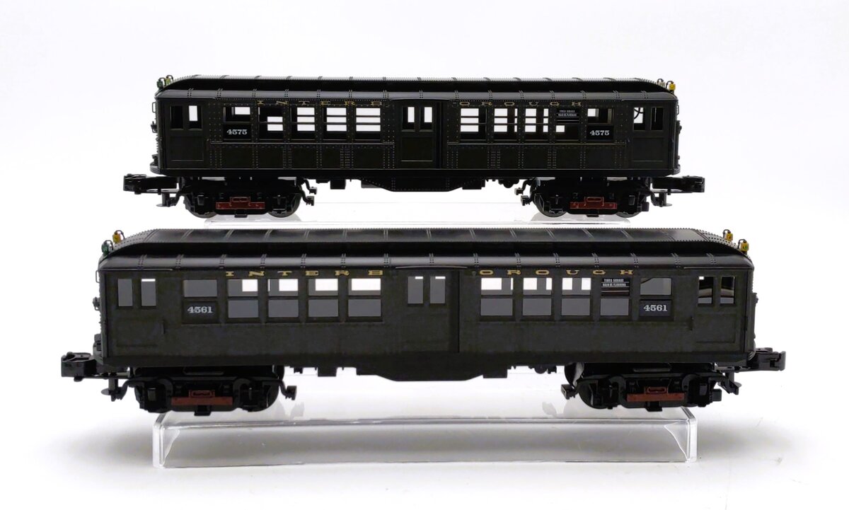 MTH 30-2757-3 O Metropolitan LO-V 2-Car Subway Non-Powered Add-on Set (Set of 2)