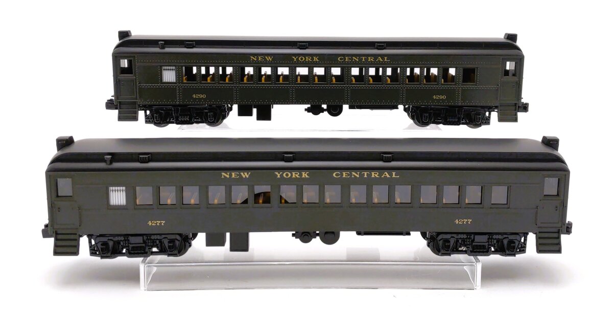 MTH 30-2846-3 O New York Central MU Passenger Add-On Non-Powered Set (Set of 2)