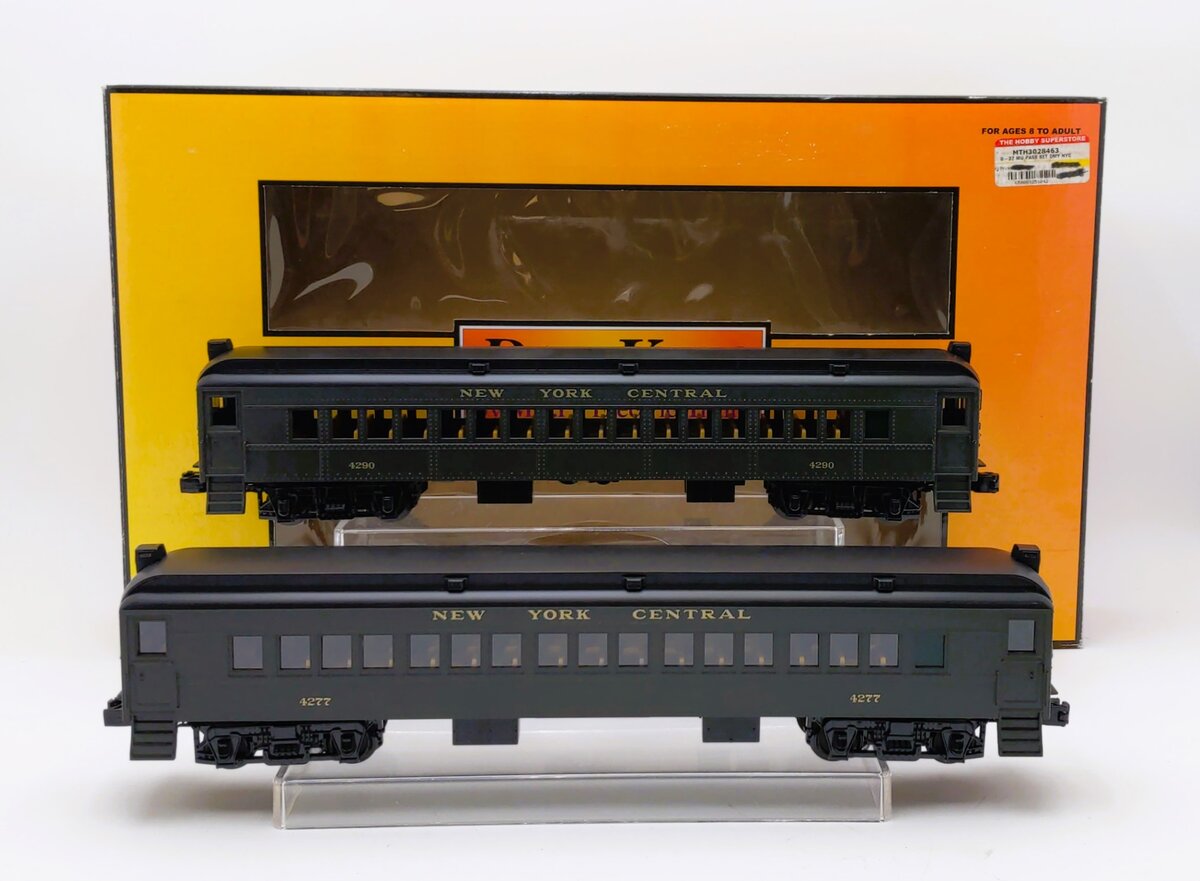 MTH 30-2846-3 O New York Central MU Passenger Add-On Non-Powered Set (Set of 2)