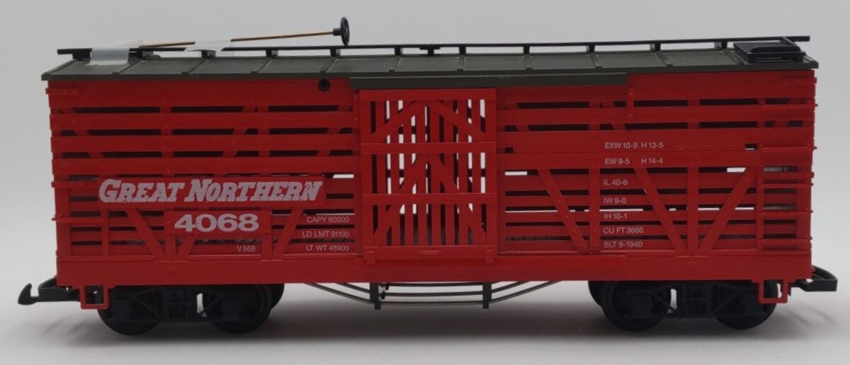 LGB 4068-N01 G Scale Great Northern Stock Car #4068 EX/Box