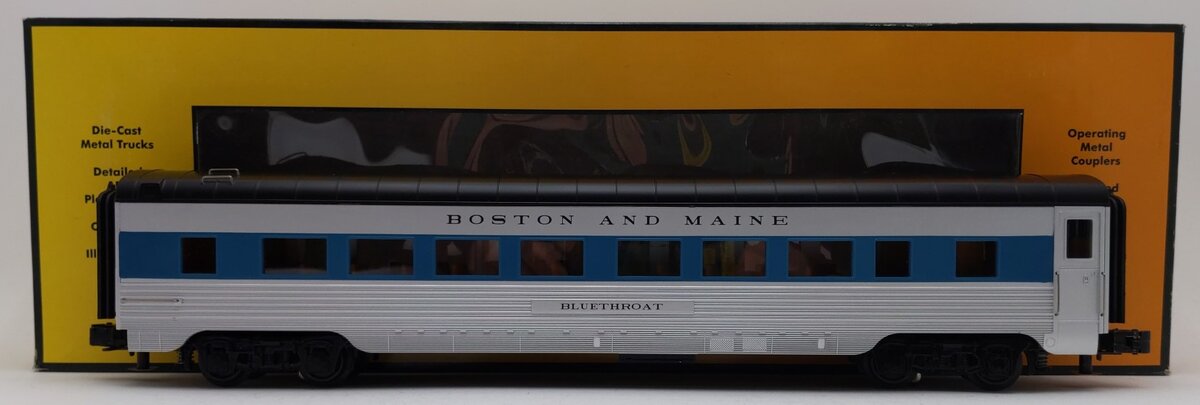 MTH 30-68080 O Boston and Maine "Bluethroat" 60' Streamlined Coach Car