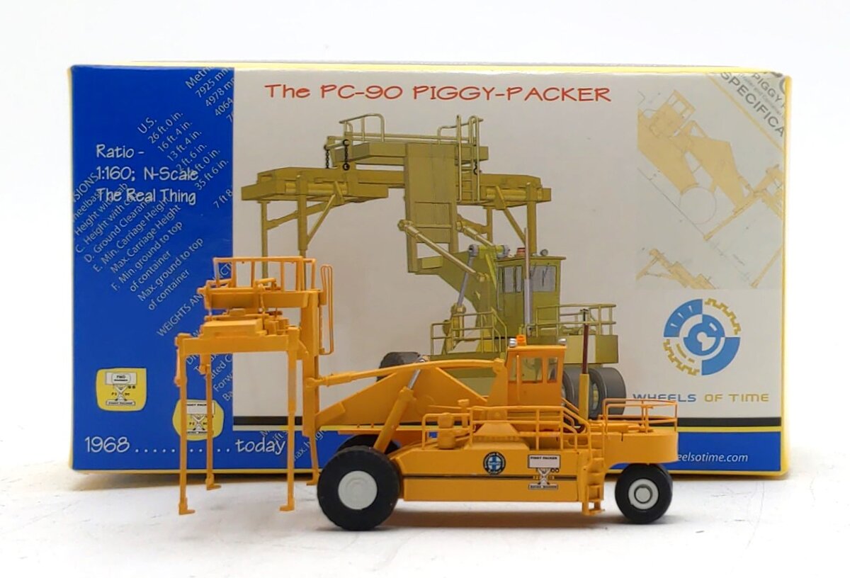 Wheels of Time 70000 1:160 N PC-90 Piggy-Packer Yellow