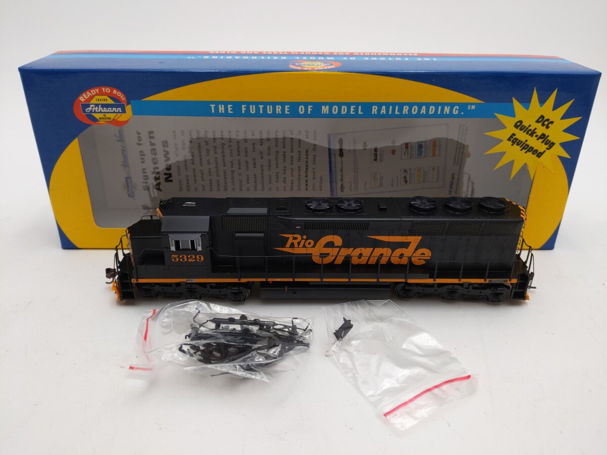 Athearn 95429 HO D&RGW SD45 Diesel Locomotive #5329 w/DCC LN/Box
