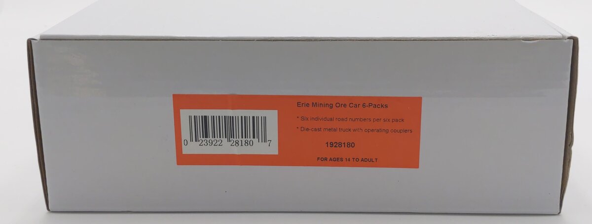 Lionel 1928180 O Erie Mining Ore Cars (Pack of 6)