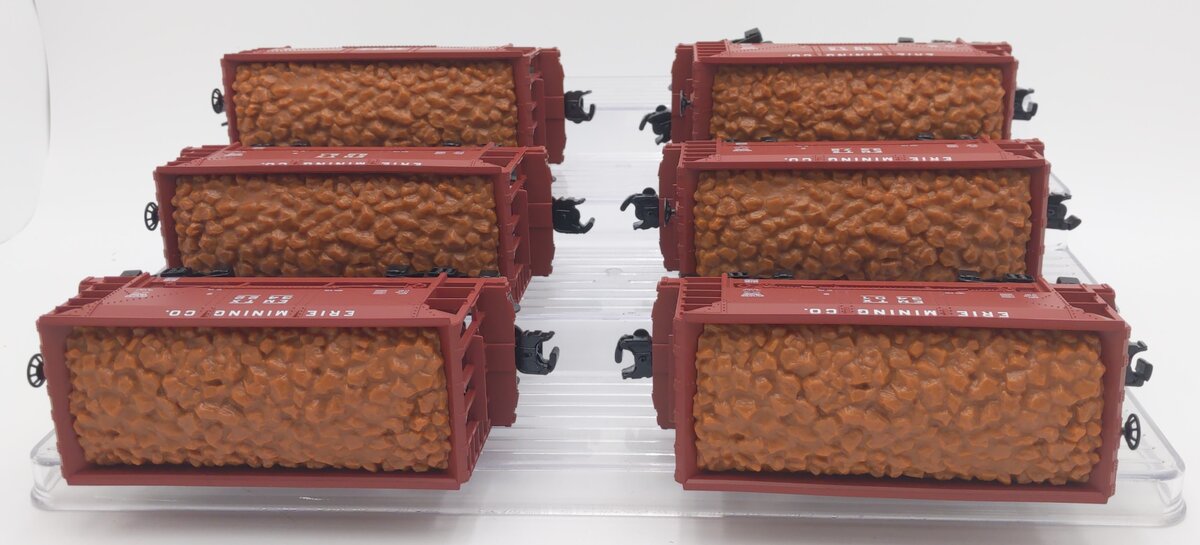 Lionel 1928180 O Erie Mining Ore Cars (Pack of 6)