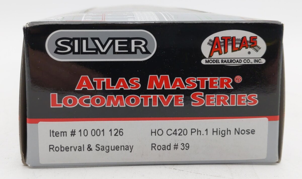 Atlas 10001126 HO Roberval & Saguenay C420 Ph.1 High Nose Diesel Locomotive #39