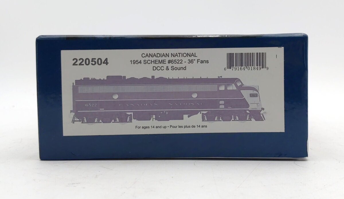 Rapido Trains 220504 HO Canadian National True North Diesel FP9A GPA17-a #6522
