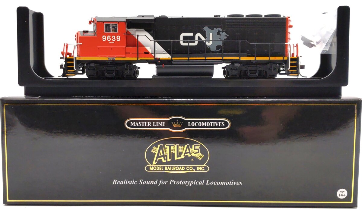 Atlas 10001416 HO Canadian National GMD GP40-2W CN Late Version Diesel #9639