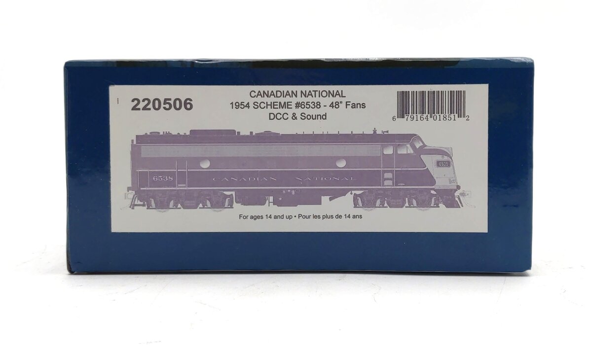 Rapido Trains 220506 HO Canadian National FP9A GPA17 Diesel #6538 w/ DCC & Sound