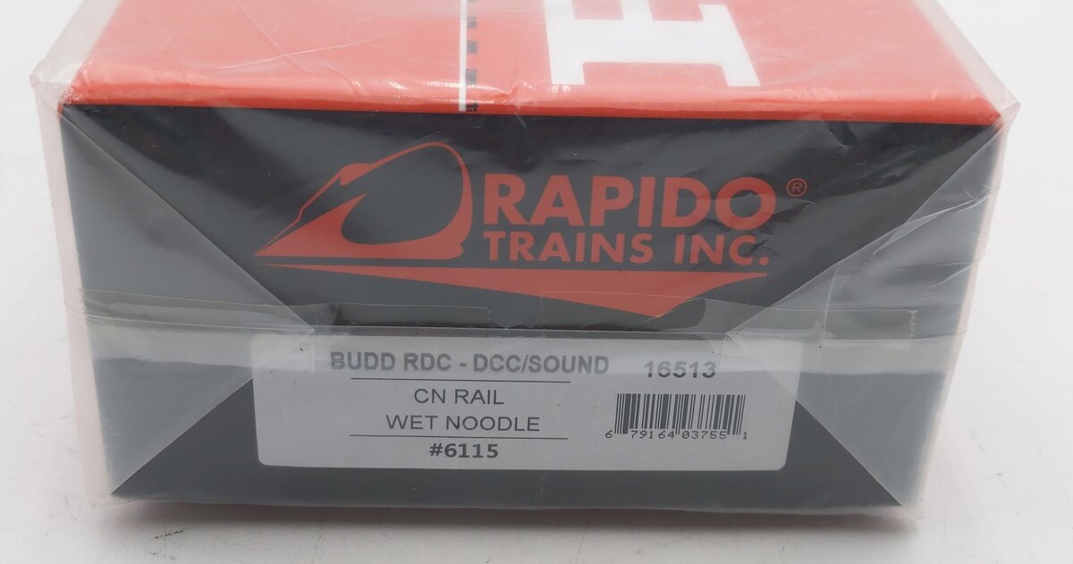 Rapido Trains 16513 HO Canadian National Budd RDC-1 Phase 1B (Rebuild) #6115