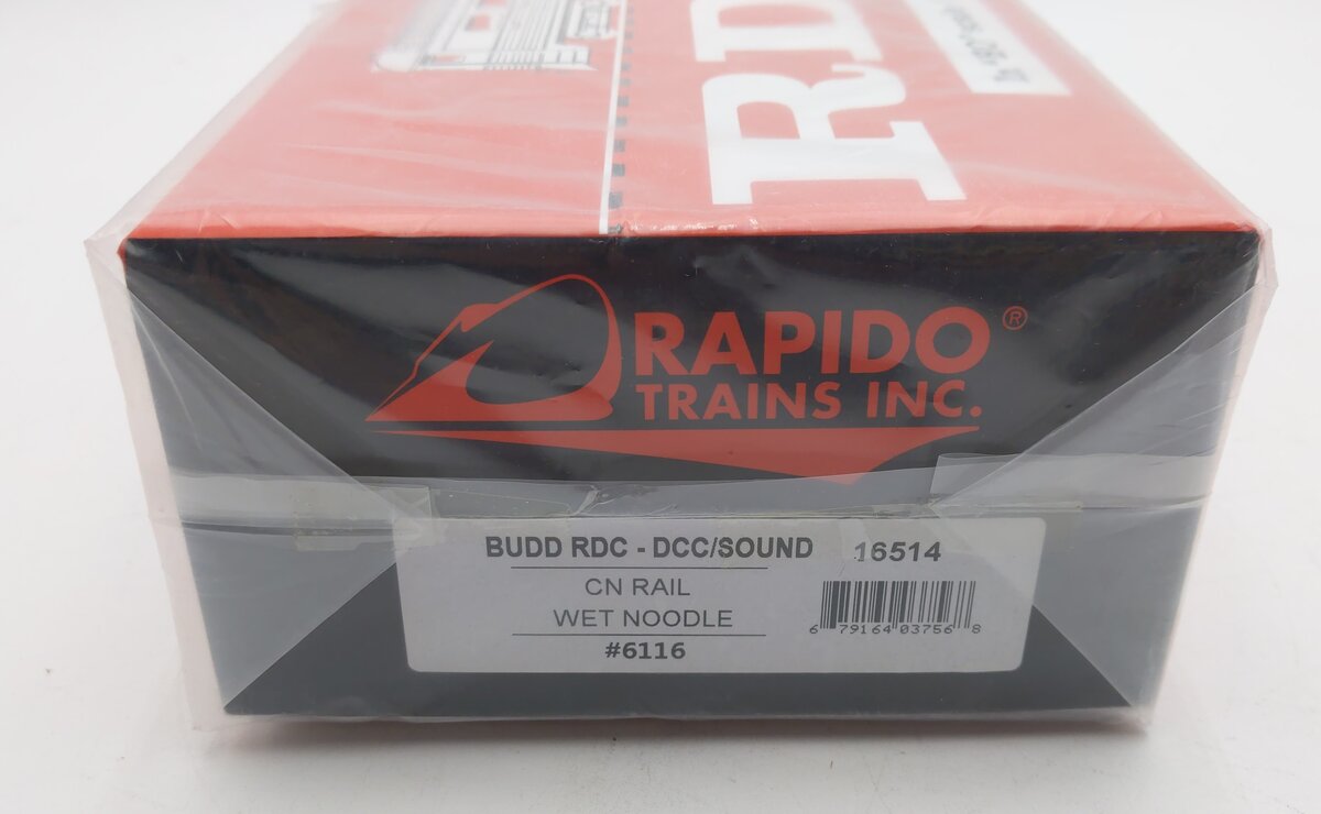 Rapido Trains 16514 HO Canadian National Budd RDC-1 Phase 1B (Rebuild) #6116