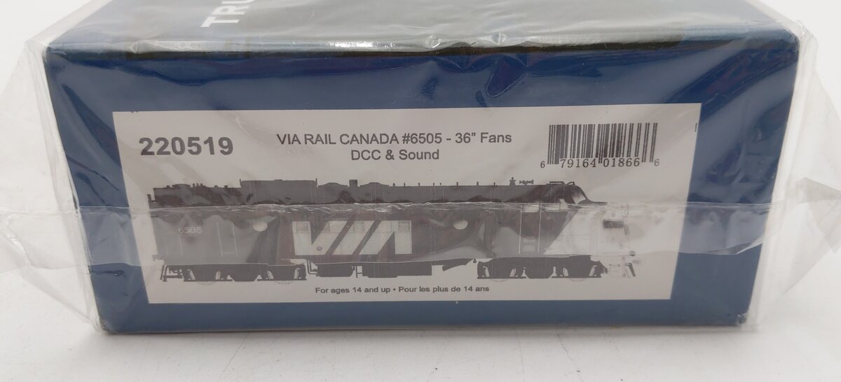 Rapido Trains 220519 HO VIA Rail Canada Diesel Locomotive #6505 w/DCC & Sound