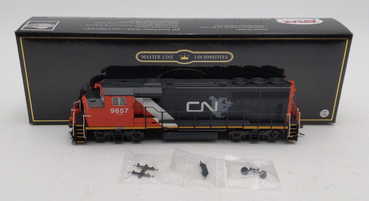 Atlas 10001418 HO Canadian National GMD GP40-2W Diesel Loco #9657 w/ DCC/SND