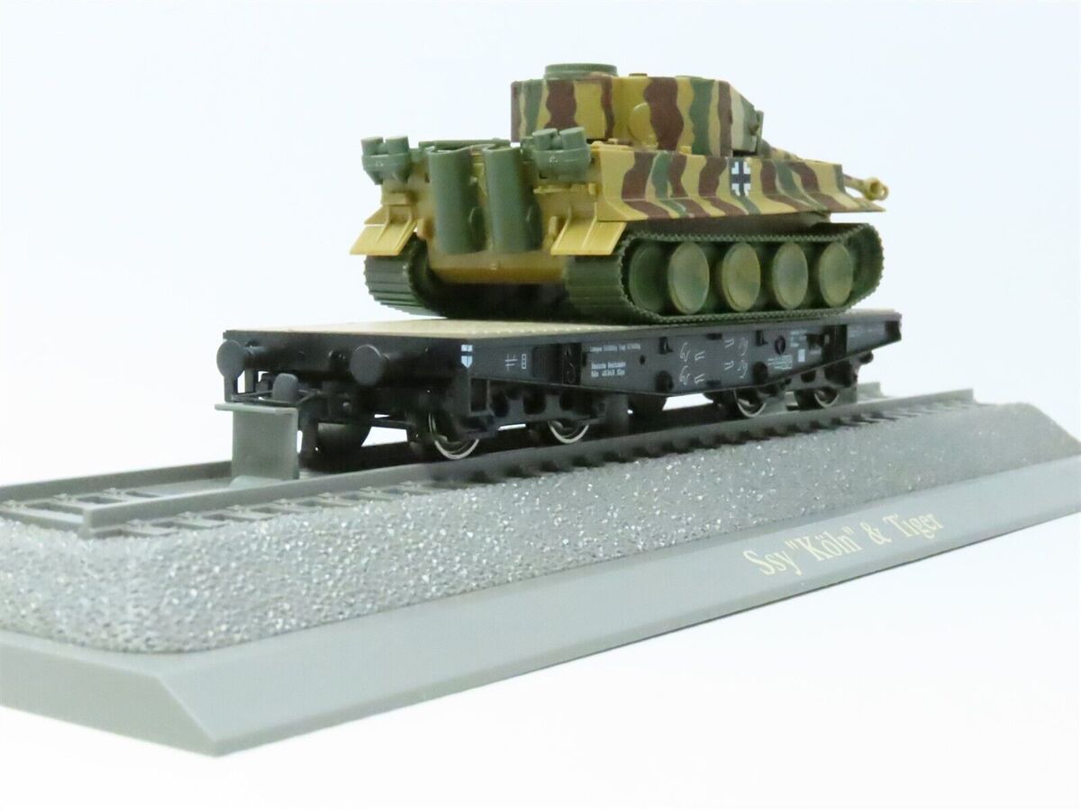 Roco 856 Minitanks DRG Flat Car WWII Military SSY Tiger Tank – Trainz