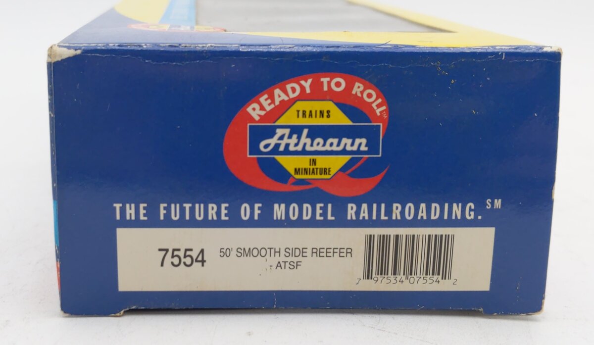 Athearn 7554 HO Scale Santa Fe ATSF 50' Smooth Sided Reefer #2103 LN/Box