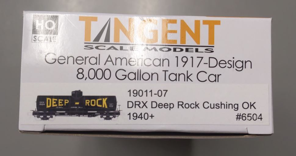 Tangent 19011-07 HO DRX 8,000 Gallon Tank Car #6504 LN/Box