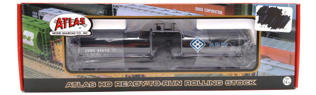 Atlas 20000422 HO ADMX 25500gal Tank Car #25672