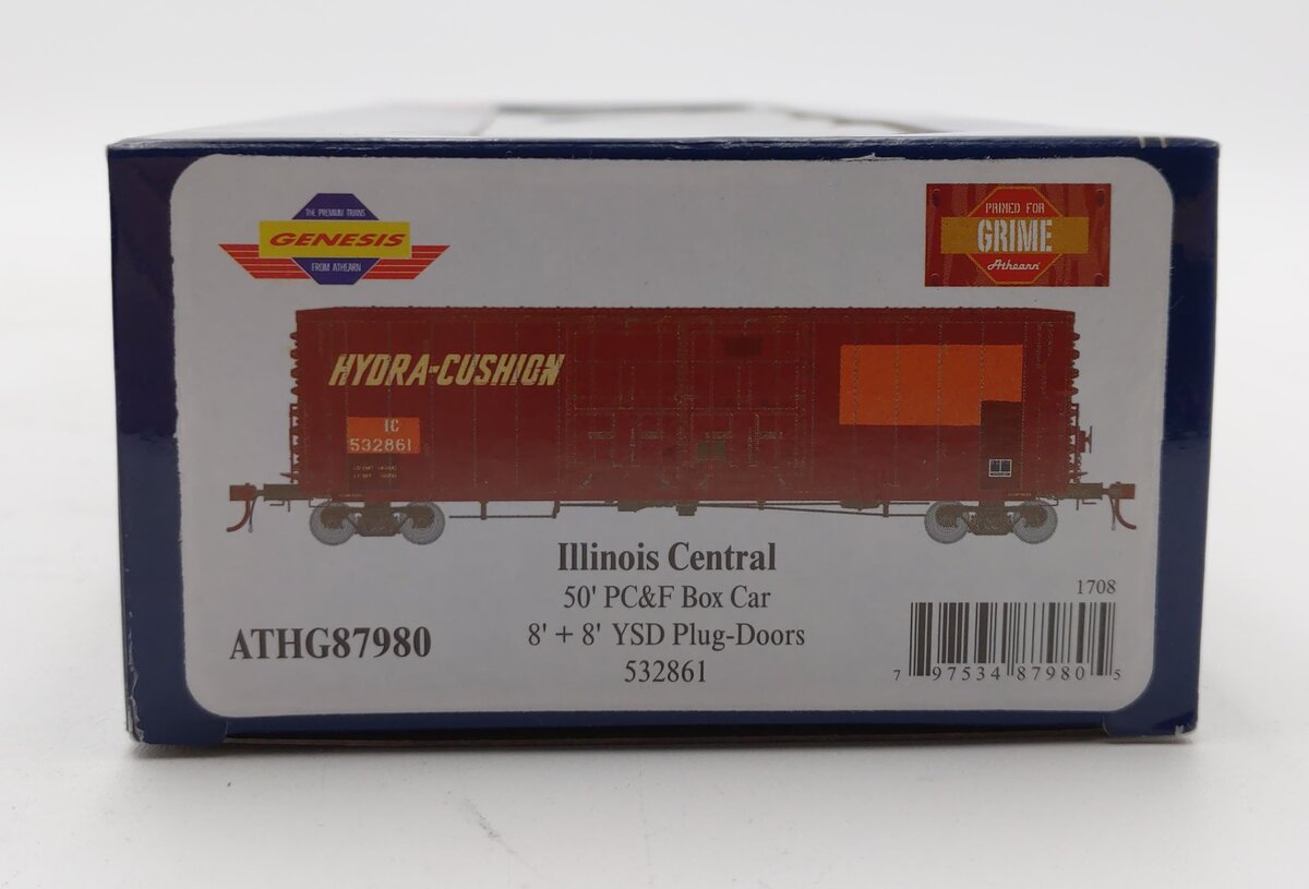 Athearn G87980 HO Illinois Central 50' PC&F Boxcar #532861