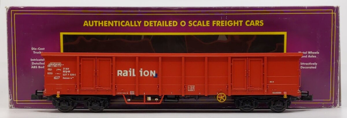 MTH 20-99027 O Gauge Railion European Modern Gondola Car #31 80 537 7 320-2
