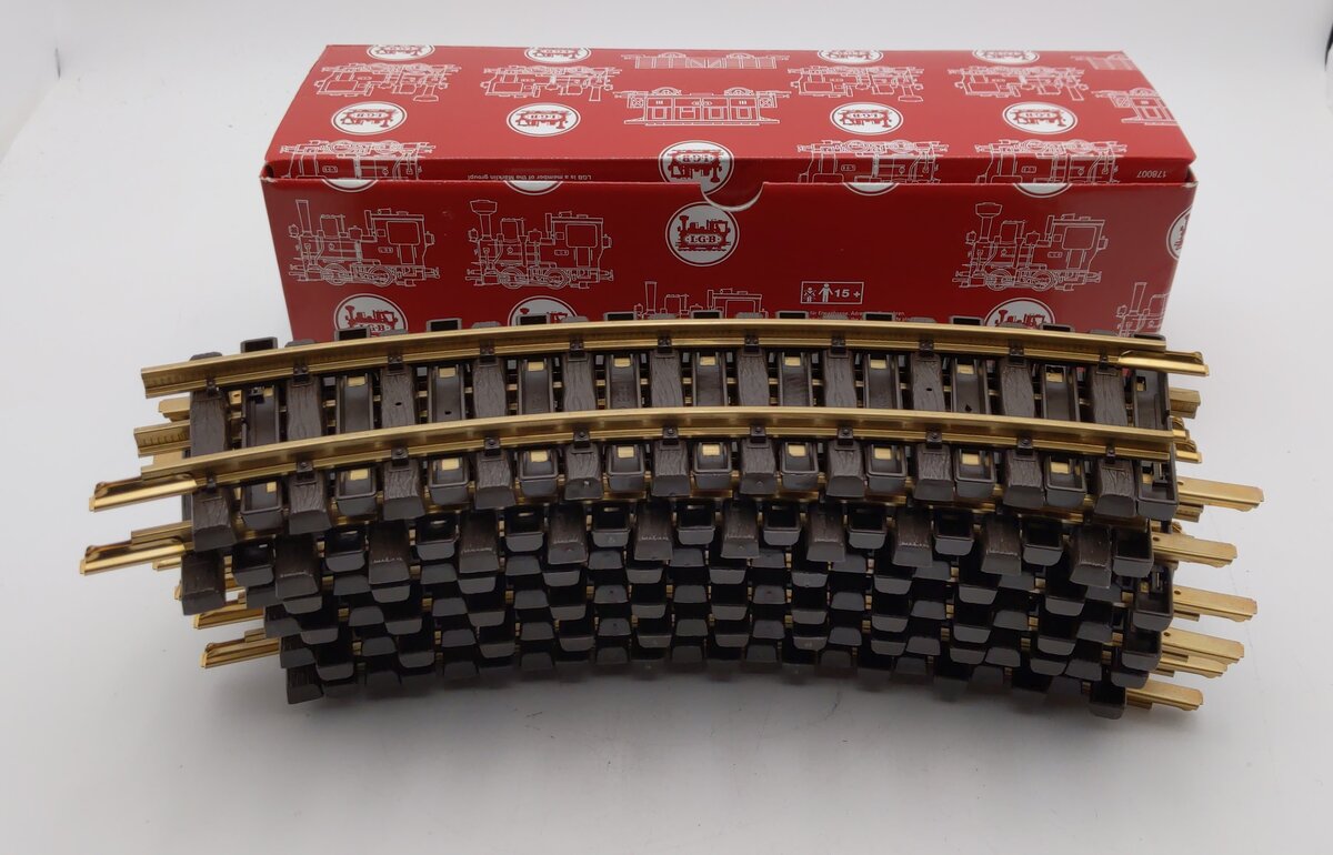 LGB 11000 G Scale R1 30 Degree Curved Track Sections (12) EX/Box