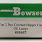 Bowser 55657 HO GE Lamps 70 Ton 2-Bay Covered Hopper Kit