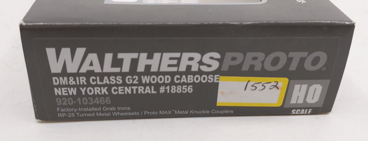 Walthers 920-103466 HO New York Central DM&IR Class G2 Wood Caboose #18856