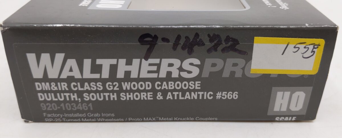 Walthers 920-103461 HO Duluth South Shore & DM&IR Class G2 Wood Caboose #566