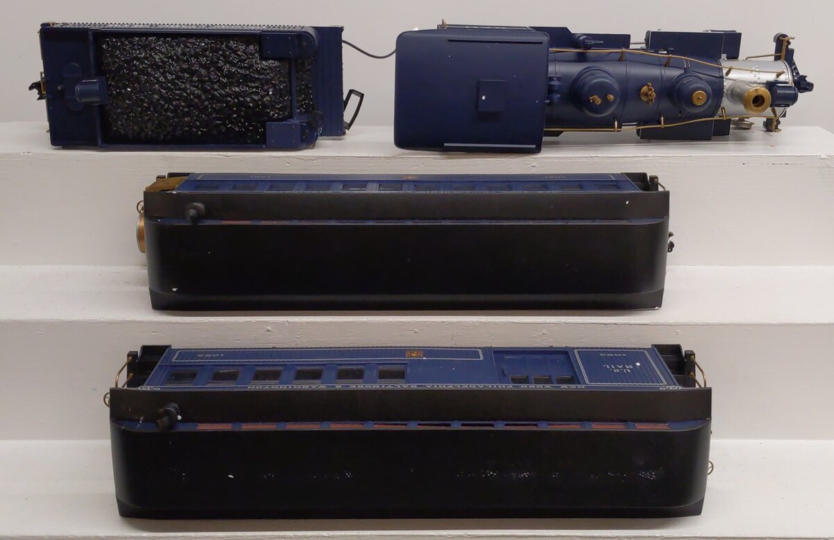 Bachmann 90016 G Scale Royal Blue Steam Train Set VG/Box