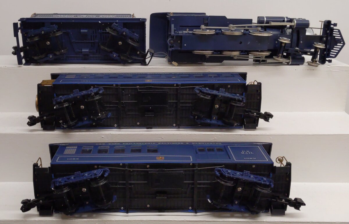 Bachmann 90016 G Scale Royal Blue Steam Train Set VG/Box
