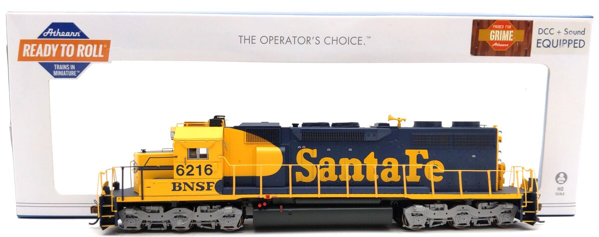 Athearn 71578 HO BNSF RTR SD39 Diesel Locomotive with DCC & Sound #6216