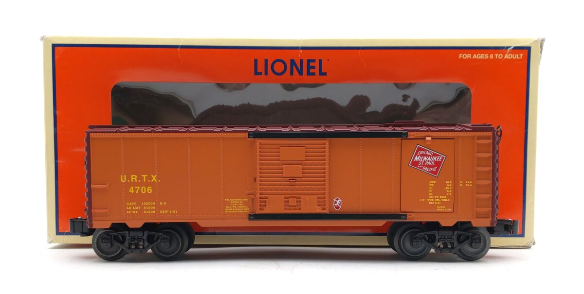 Lionel 6-52402 O Gauge Milwaukee Road Operating Ice Car #4706 LN/Box